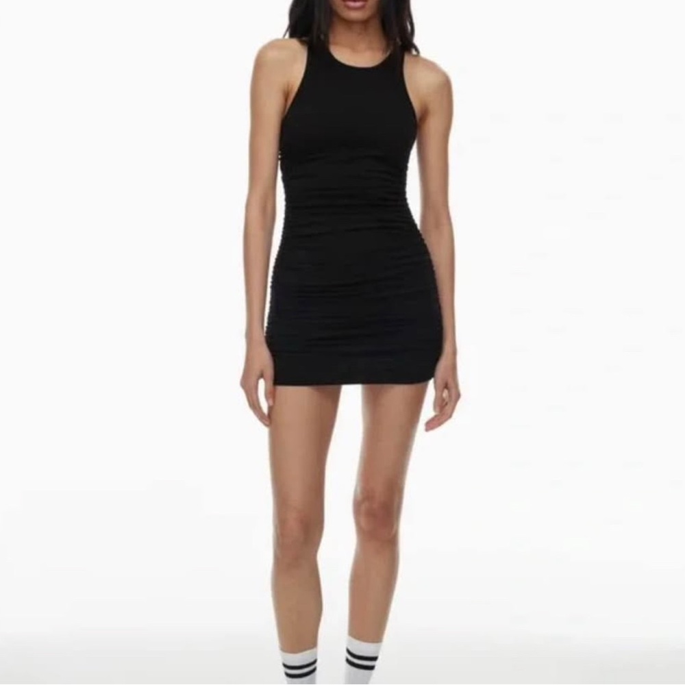 NWT Aritzia TNA Black Chill Malibu Dress Size XS